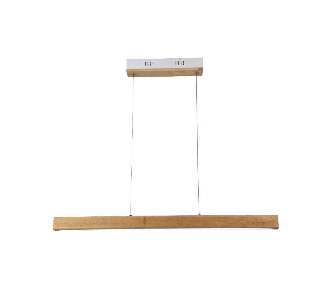 LED Lustr na lanku LED/12W/230V 4000K hnědá