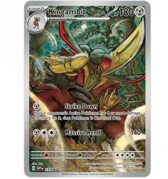 Pokémon vývoj Pawniard, Bisharp, Kingambit ex z Ilustration Collection