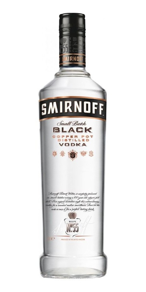 Vodka Smirnoff Black 40%1.00l