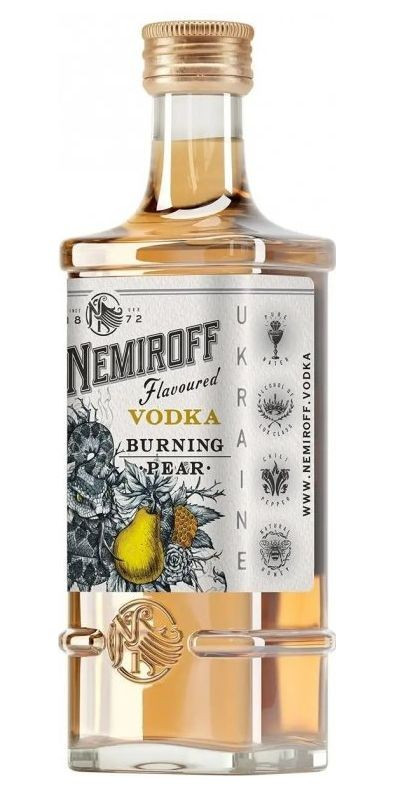 MINI Vodka Nemiroff de Luxe Burning Pear 40%0.05l