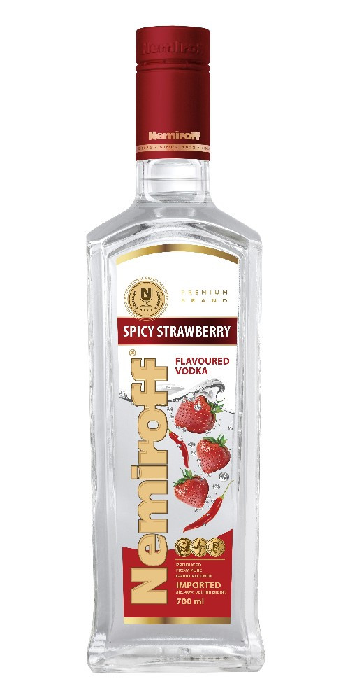 LITR Vodka Nemiroff Original Spicy Strawberry 40%1.00l