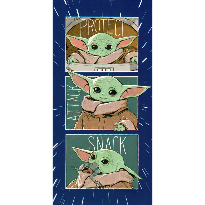 Dětská osuška Star Wars Baby Yoda Snack