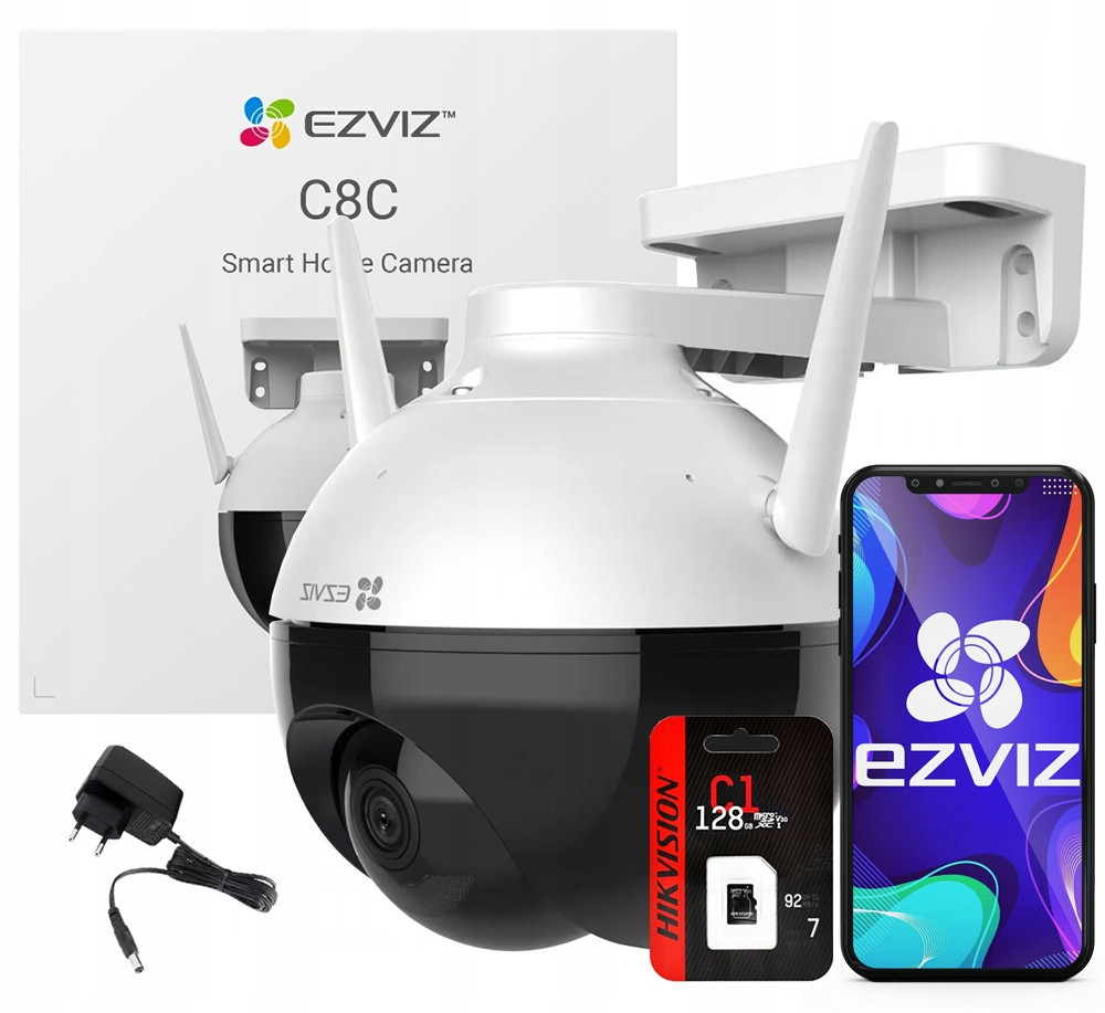 Venkovní WiFi kamera Otočná Ezviz C8C Dua Light 128Gb