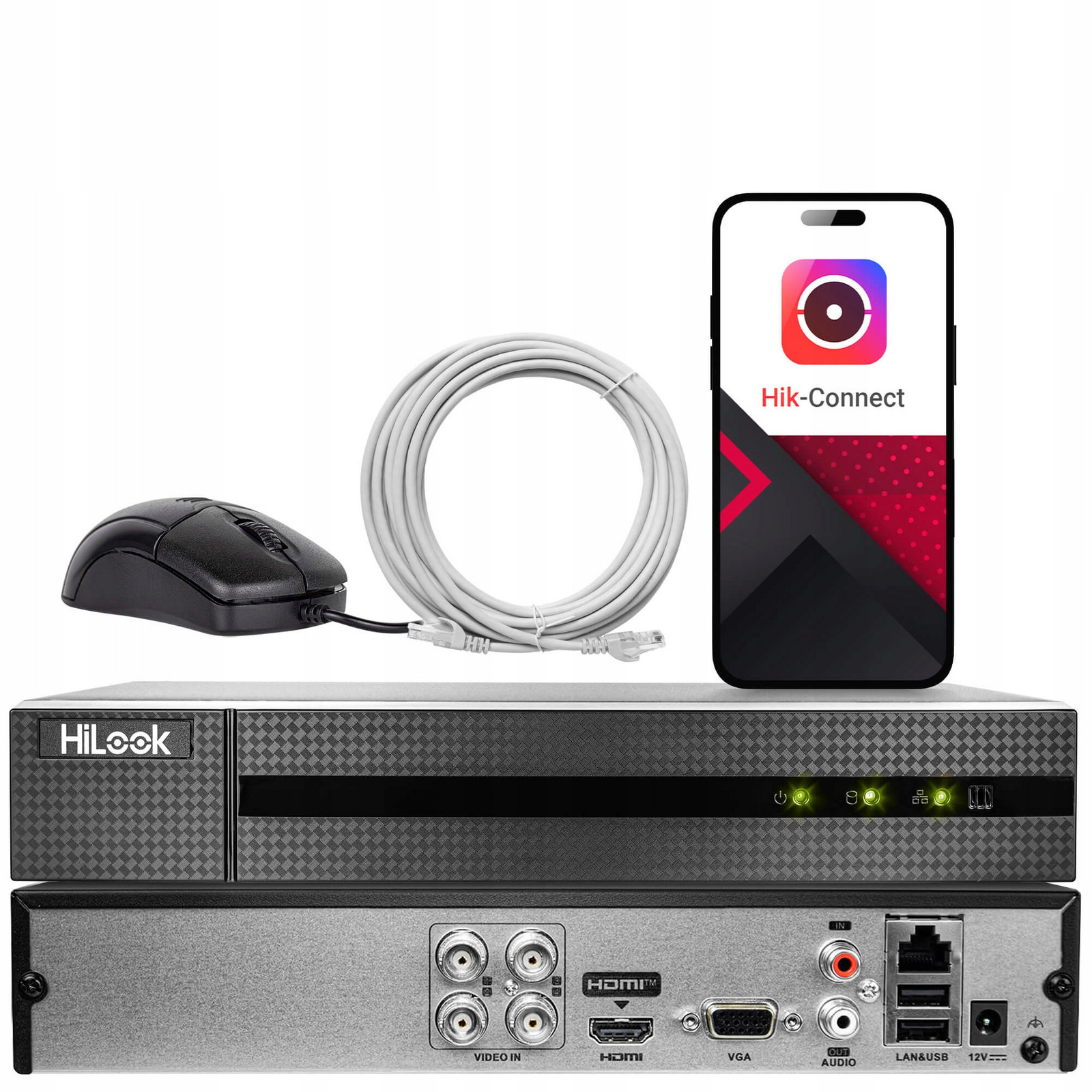 Hybridní digitální rekordér Dvr 4CH 5MPx HiLook by Hikvision Cctv