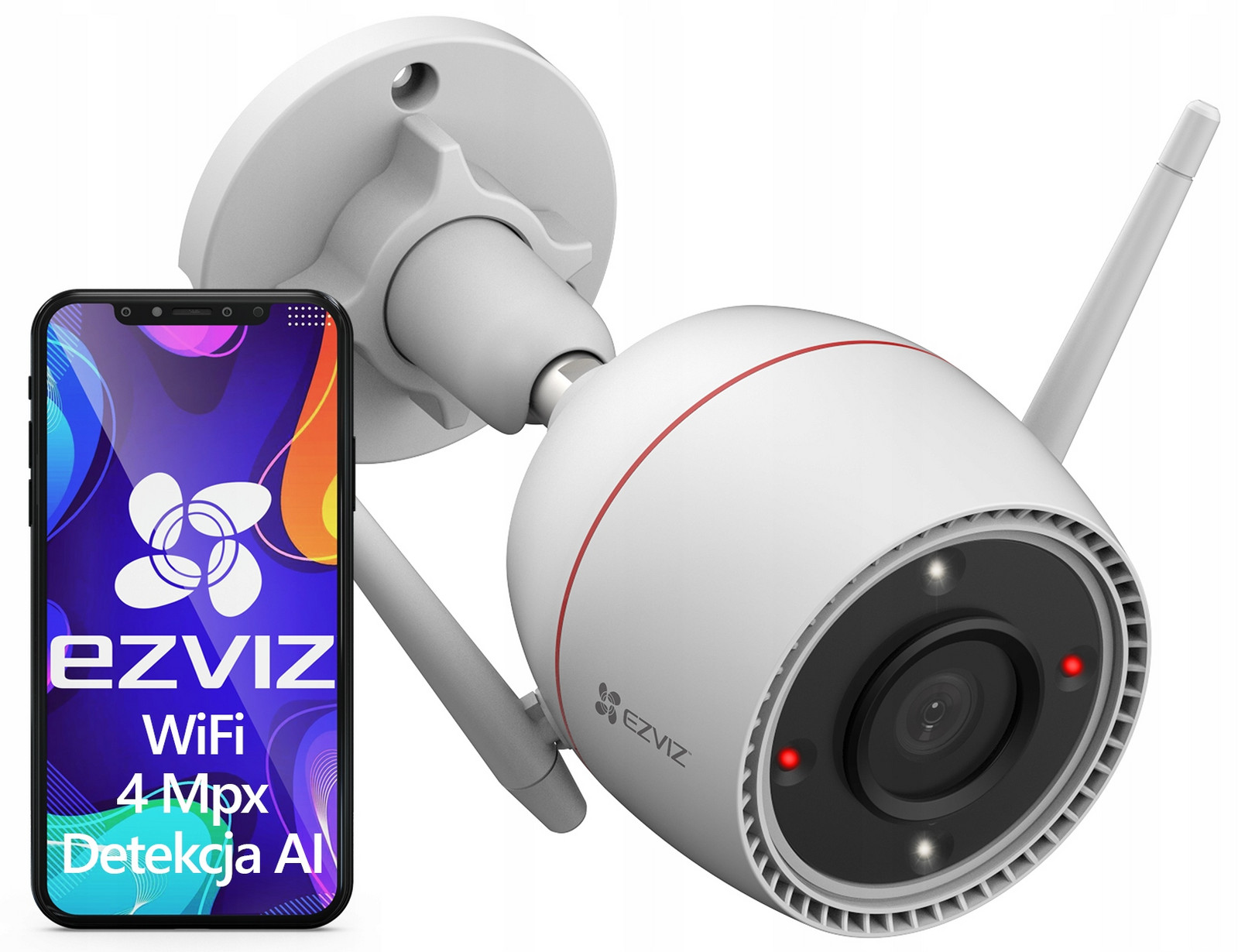 WiFi kamera Venkovní 4Mpx Ezviz H3c 4MPx Barva 24/7 Detekce Odpuzování