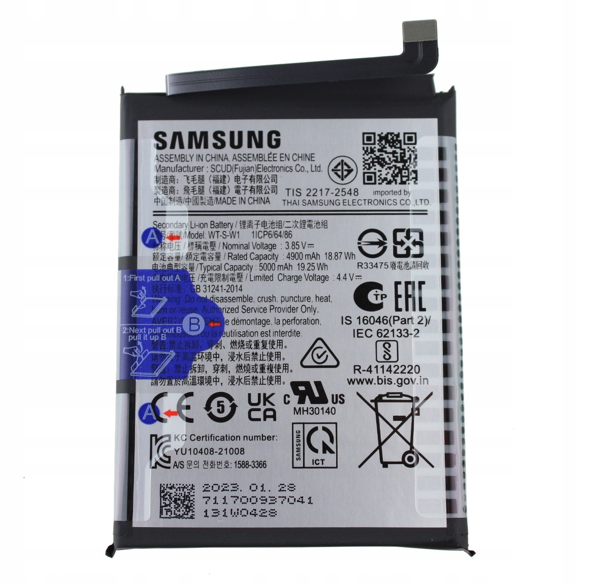Originální baterie GH81-23314A pro Samsung Galaxy A14 SM-A146 Service Pack