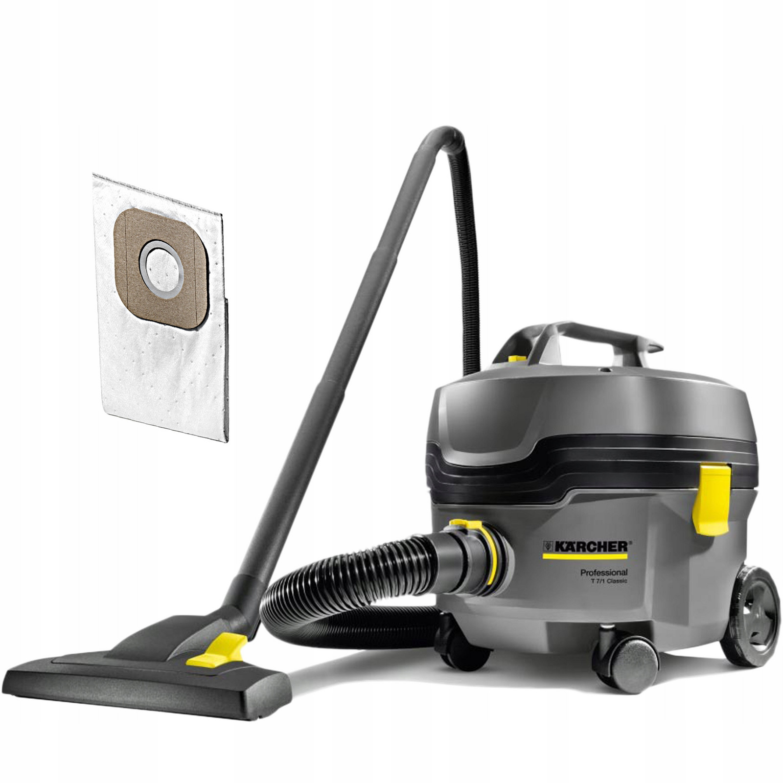 Vysavač Kancelářský Univerzální Výkonný Tichý Karcher T7/1 +hubice Professional