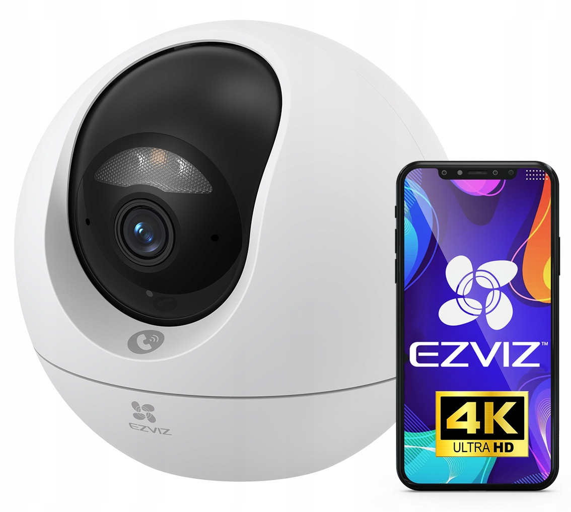 WiFi kamera Ezviz C6c 4K 8Mpx UltraHD Chůvička Otočná aplikace Ai detekce