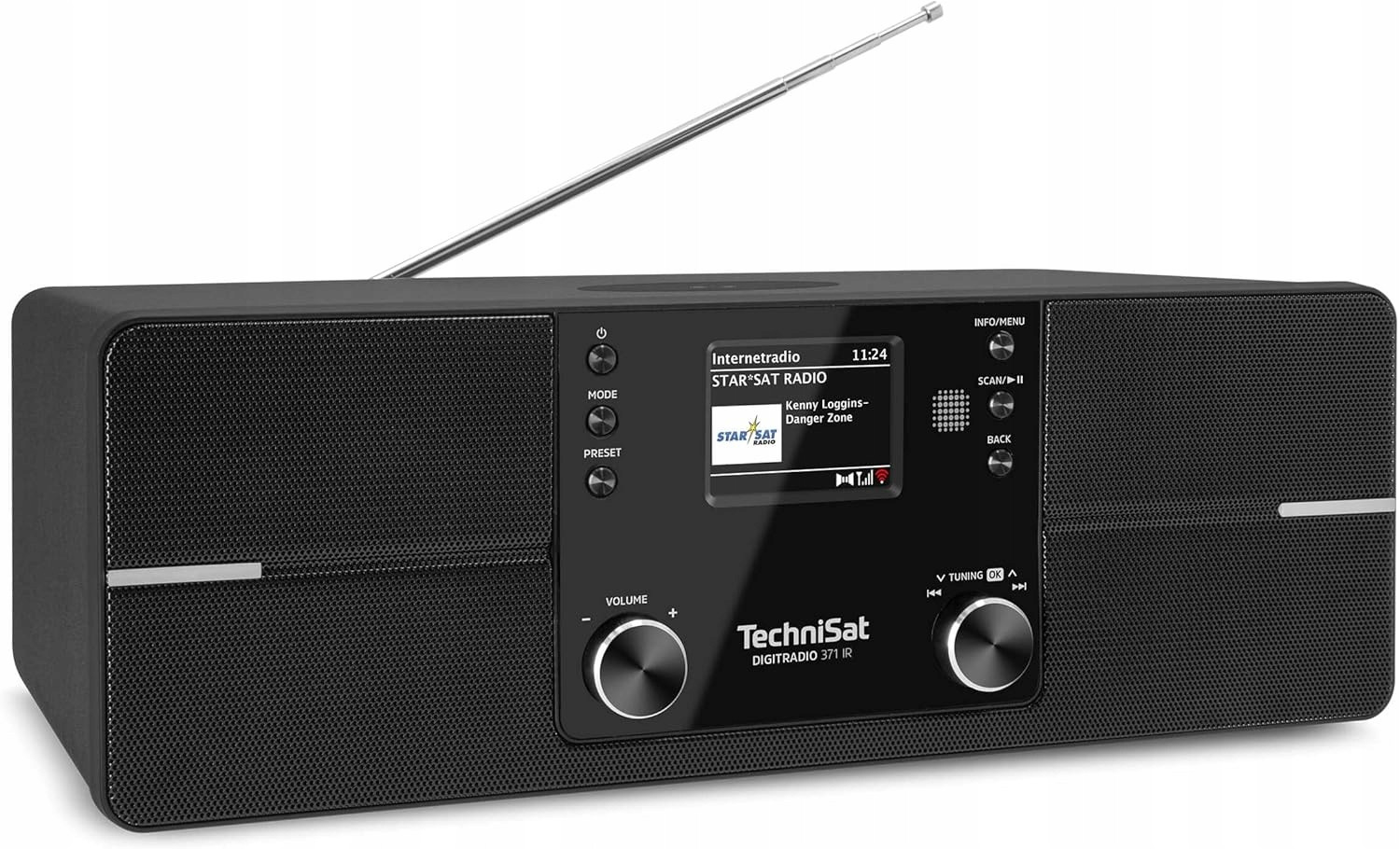 Síťové rádio Dab+, Fm, internetové TechniSat Digitradio 371 CD Ir SS285