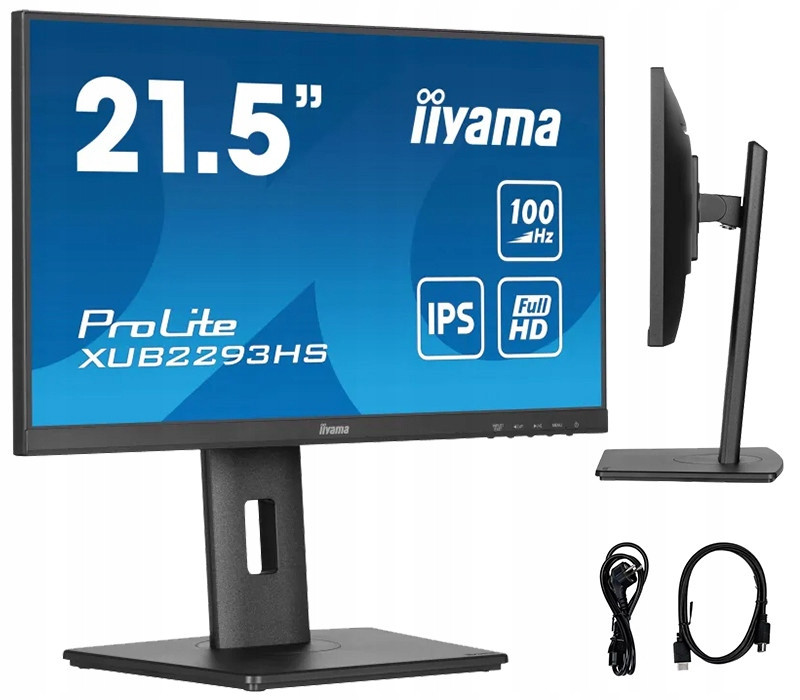 Monitor iiyama ProLite XUB2293HS-B6 22 Ips Led 1ms 100hz /hdmi Dp/ Has