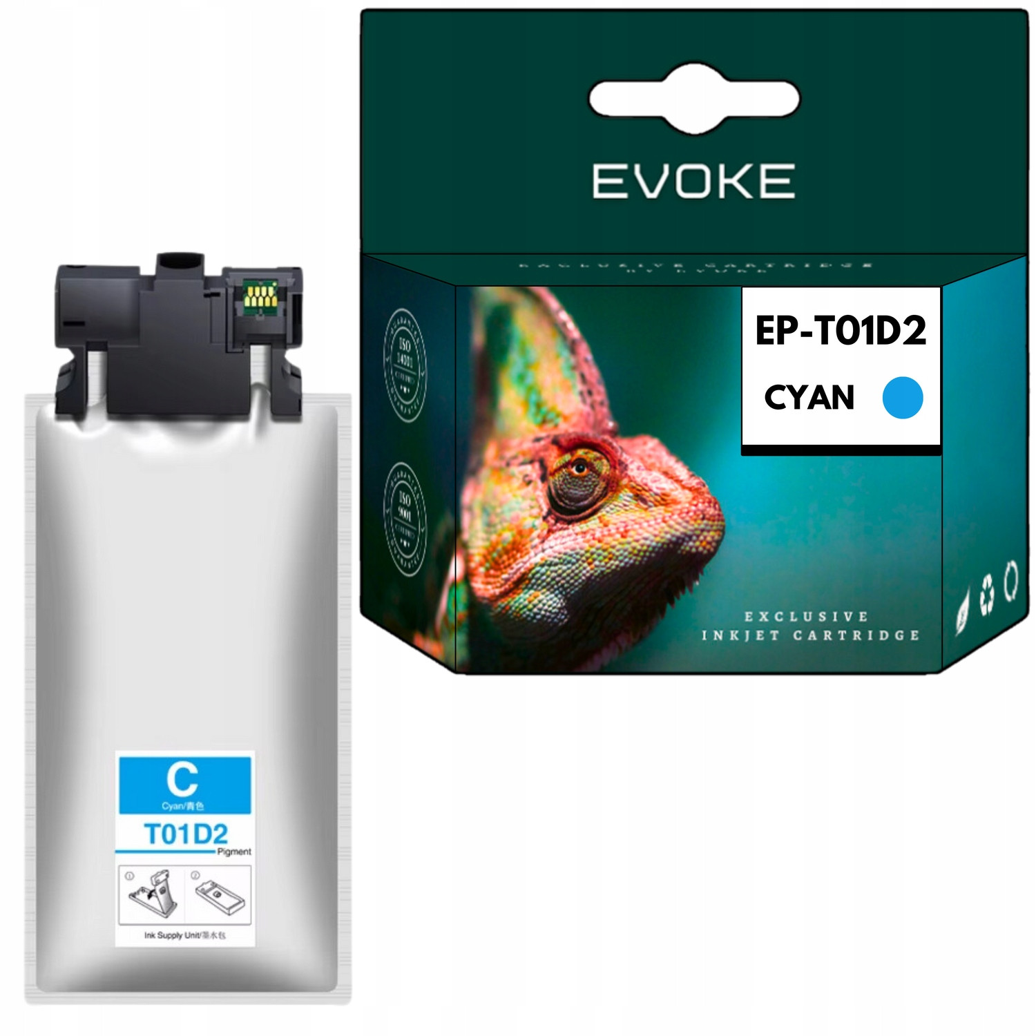 Inkoust do tiskárny Epson T01D2 modrý (cyan) 220 ml 20000 stran