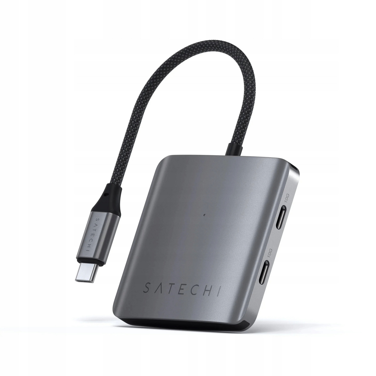 Satechi hliníkový Usb-c Hub (4x Usb-c 10Gbps, včetně 1x 100W Pd) space gray