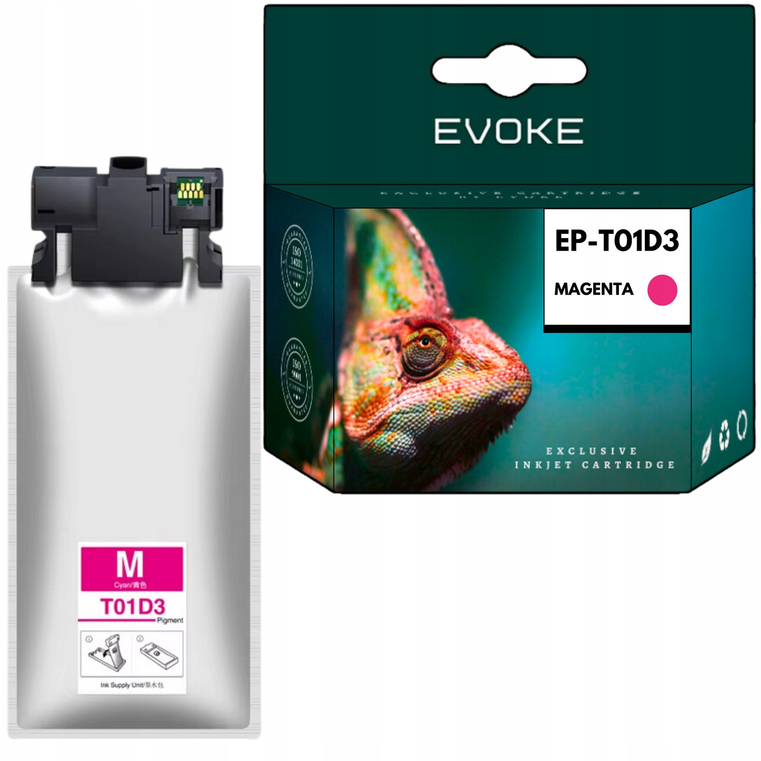 Inkoust do tiskárny Epson T01D3 červený (magenta) 220 ml 20000 stran