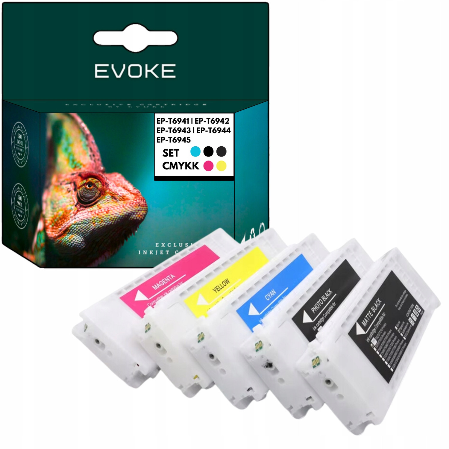 Inkoust pro tiskárnu Epson T6941 T6942 T6943 T6944 T6945 Sada 5 barev