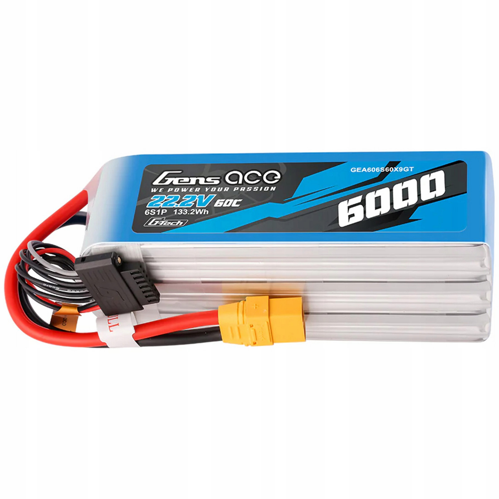 Akumulátor Gens Ace G-tech 6000MAH 22.2V 60C 6S1P XT90 Lipo Bezpečná