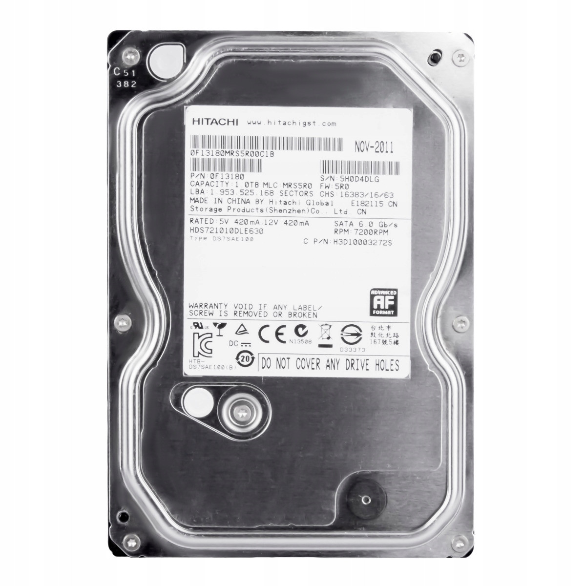 DeskStar 7K1000.D 1TB 7.2k 32MB Sata III 3.5'' HDS721010DLE630