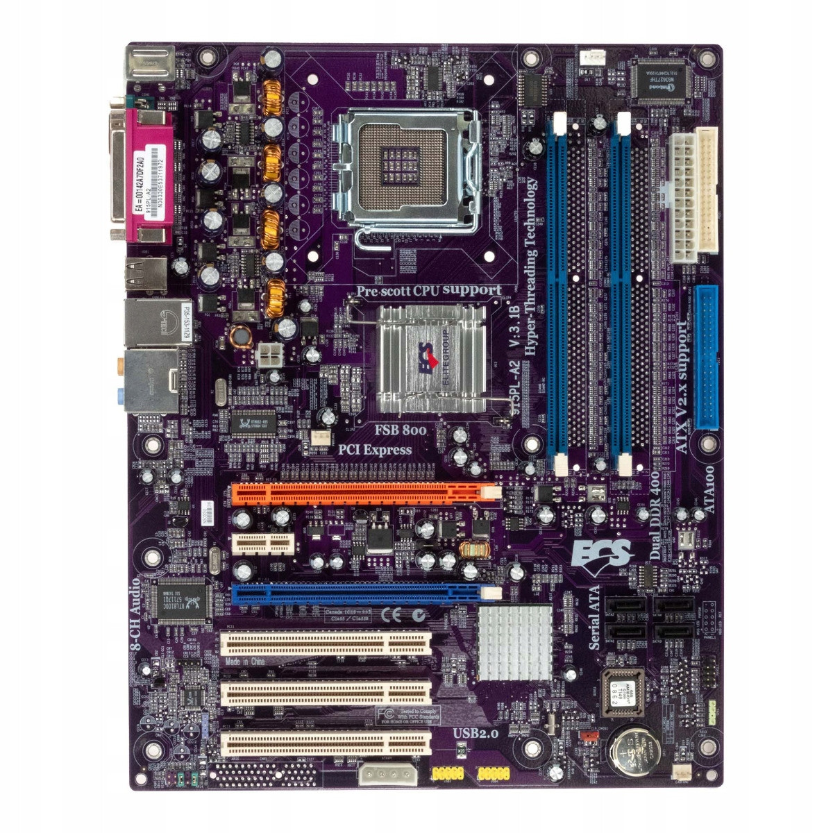 Ecs 915PL-A2 Socket LGA775 Ddr PCIe Pci Atx