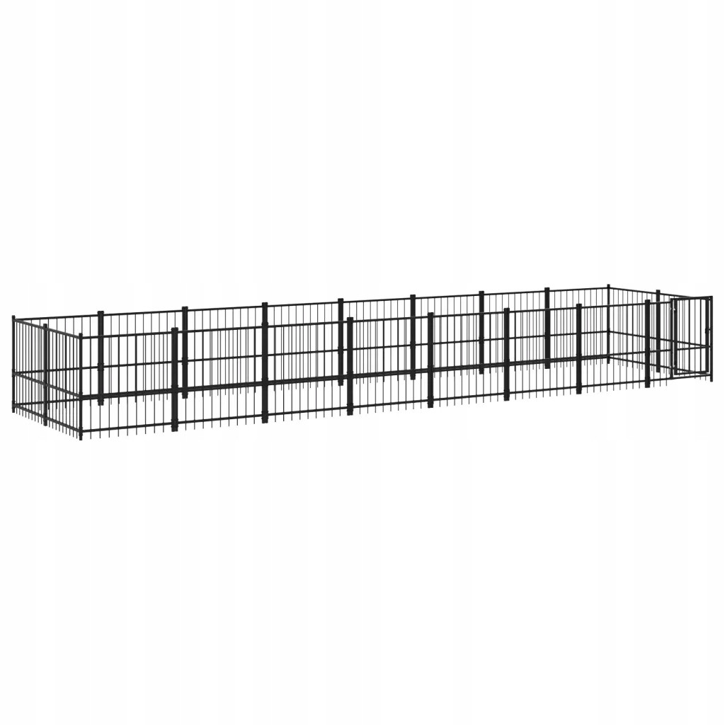 Univerzální klec pro psa 776x193,5x100 cm Černá