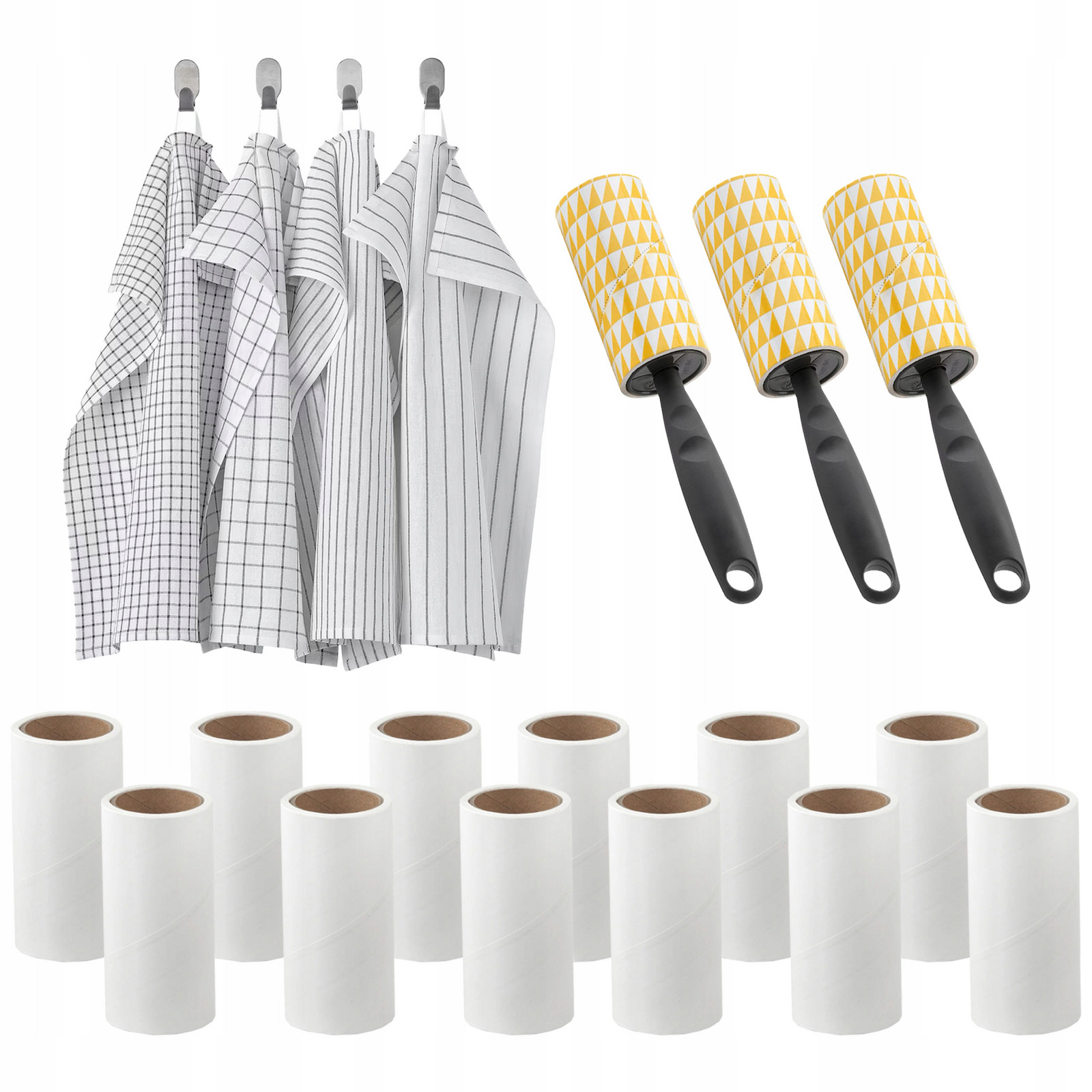 Set Ikea Bastis 12 ks náplň 3 role 4 utěrky do kuchyně