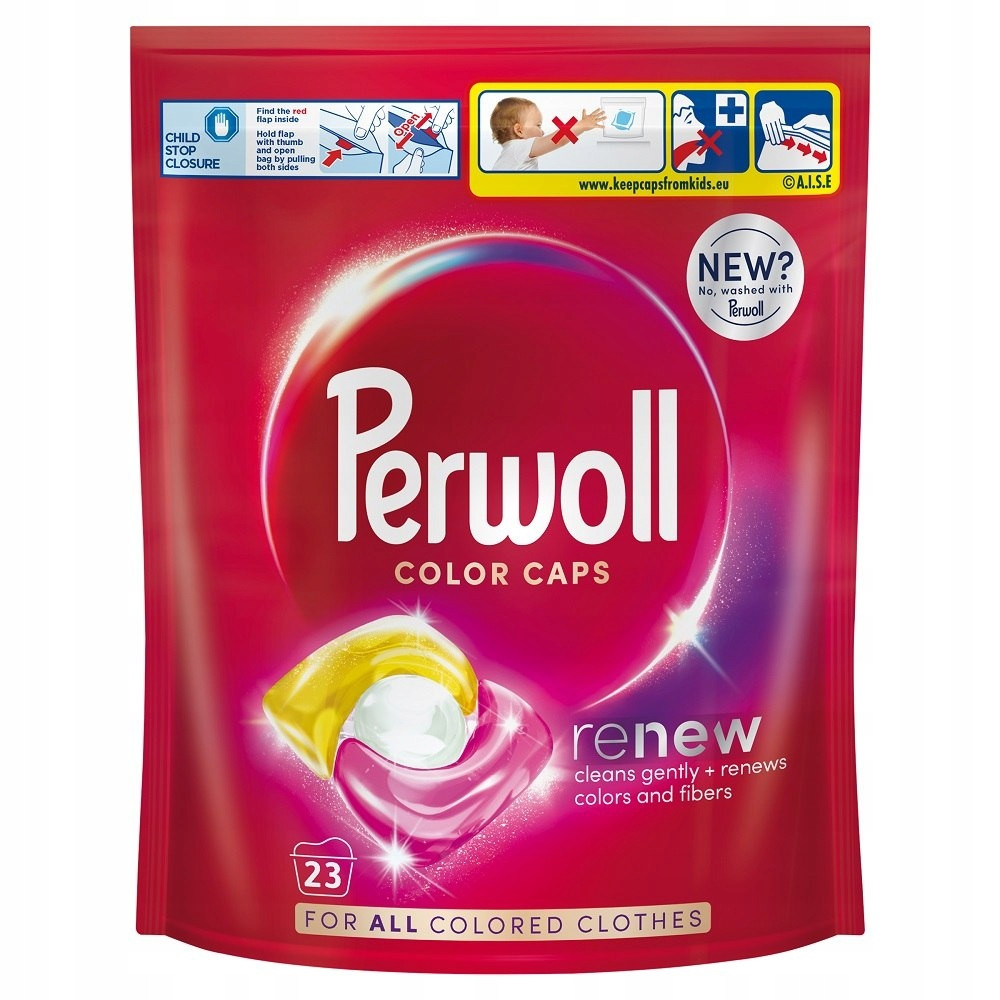 Perwoll Renew Color Caps kapsle na praní barevných tkanin 23ks (P1)