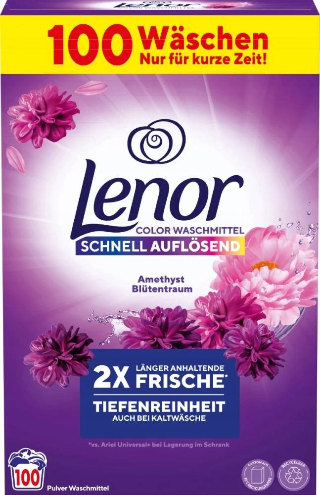 Lenor prací prášek na barevné prádlo Ametyst 100p