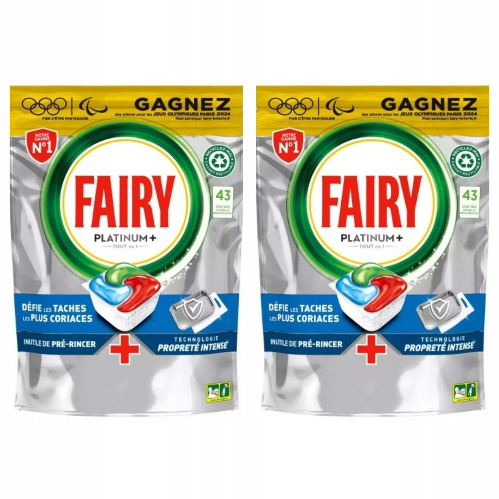 Fairy Platinum tablety do myčky Regular TOUTen1 výkonné 43ks /667G