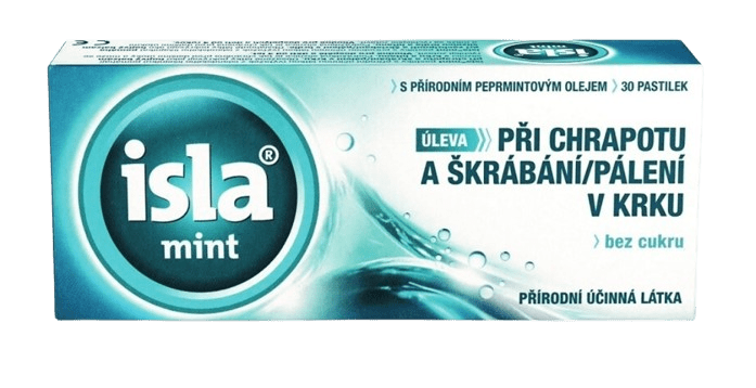 ISLA Mint pastilky na krk 30 pastilek