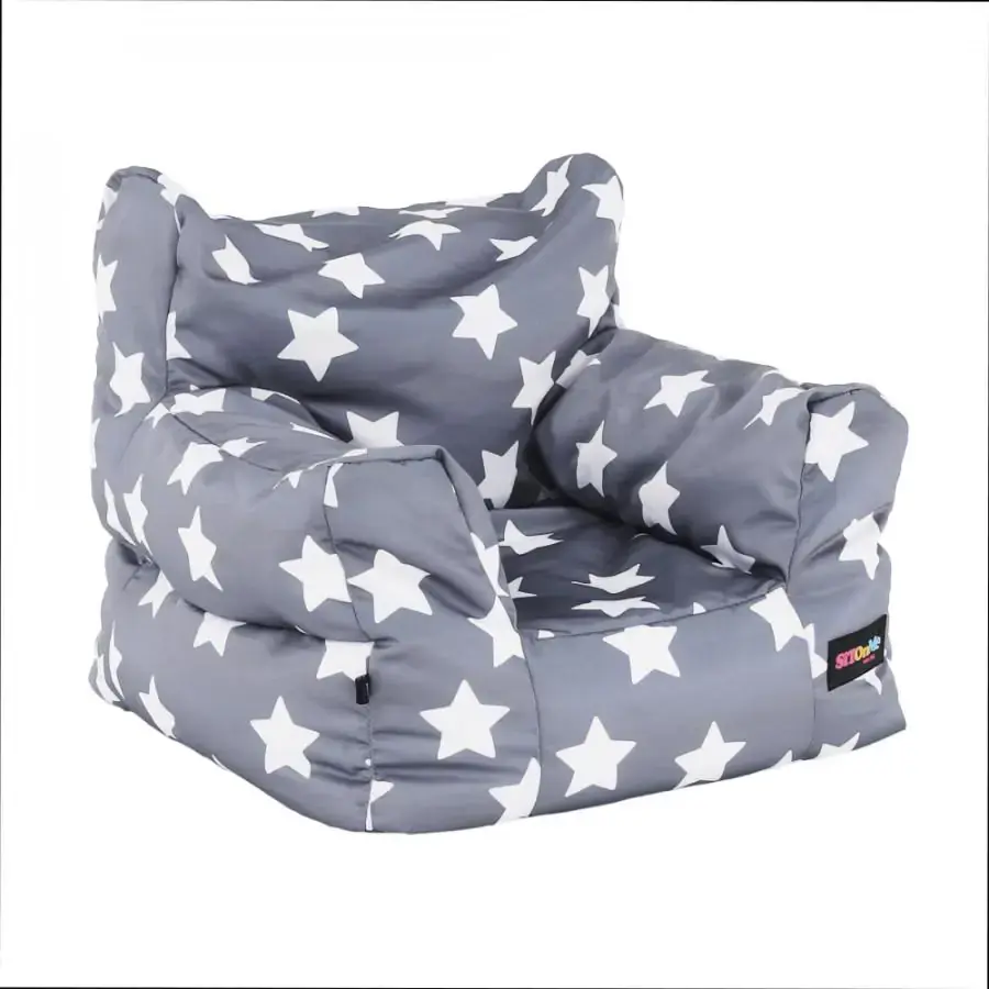 Tempo Kondela Sedací vak LURKO 100l - šedá/bílá vzor