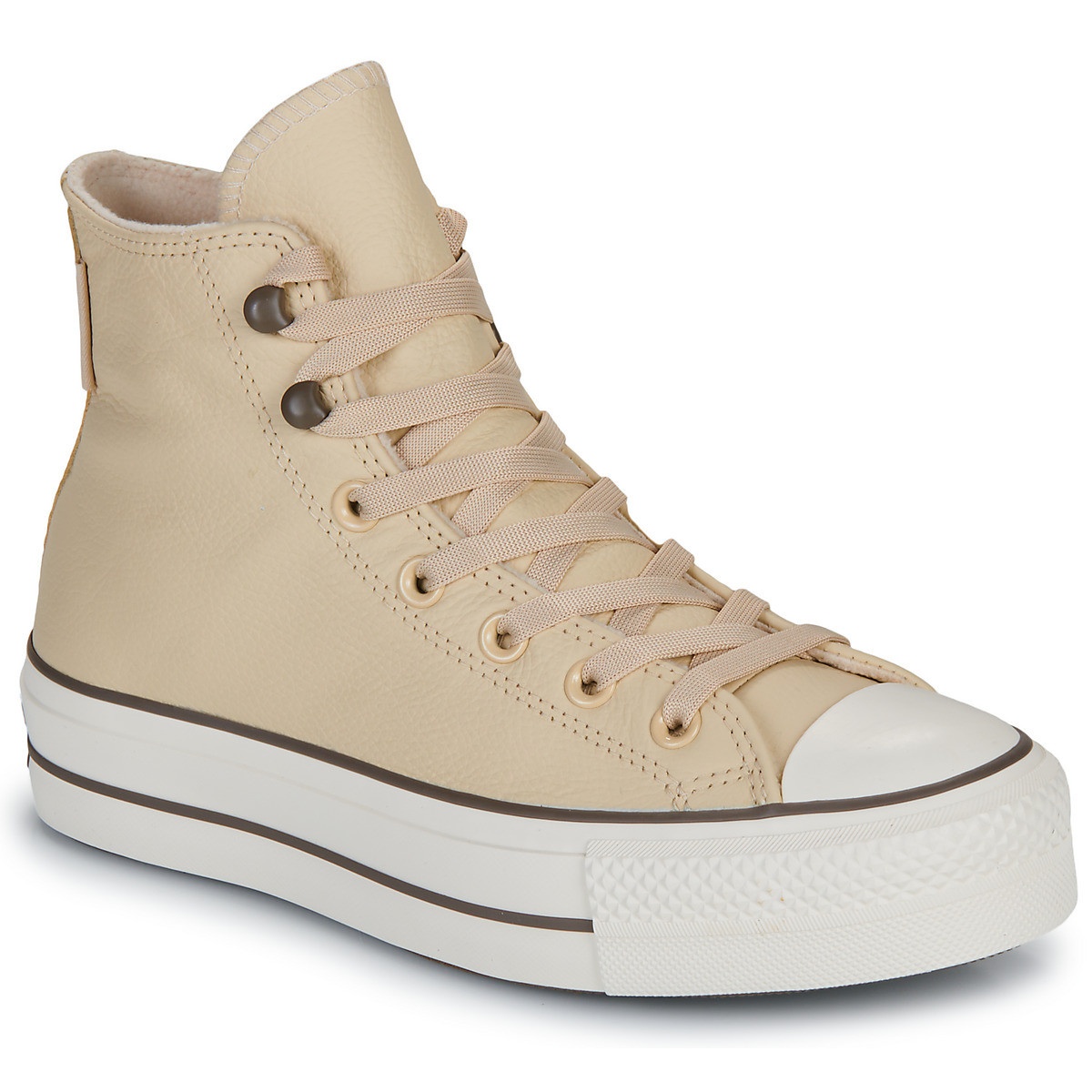 Converse  CHUCK TAYOR ALL STAR LIFT PLATFORM WEATHERIZED LEATHER  Béžová