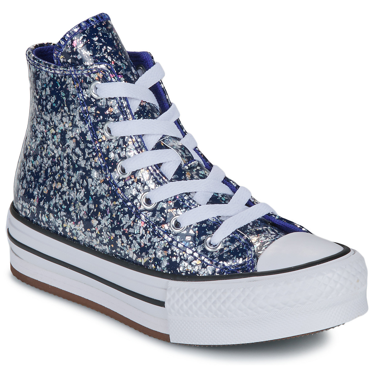 Converse  CHUCK TAYLOR ALL STAR EVA LIFT GLITTER  Modrá