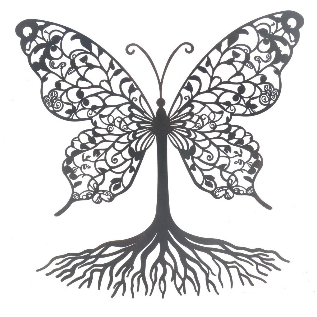 Signes Grimalt  Kořeny Butterfly Nástěnná Ornament  Černá