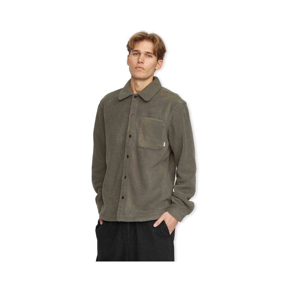 Rvlt Revolution  Fleece Overshirt 3118 - Grey  Šedá