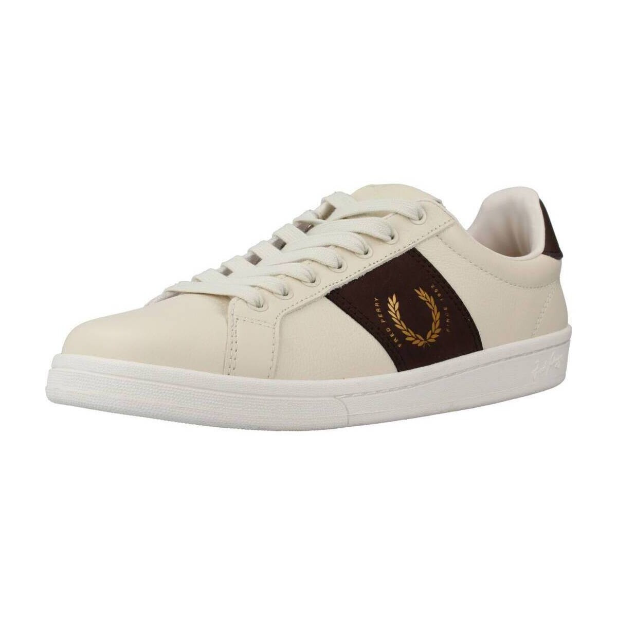 Fred Perry  LEATHER/BRANDED  Béžová