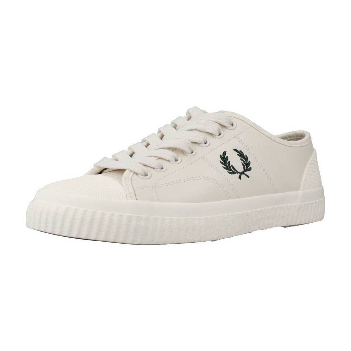 Fred Perry  HUGHES LOW LEATHER  Bílá