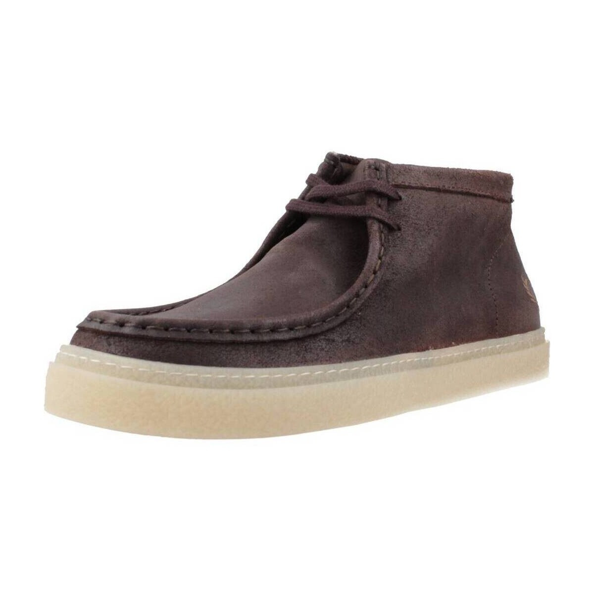 Fred Perry  DAWSON MID WAXED SUEDE  Hnědá