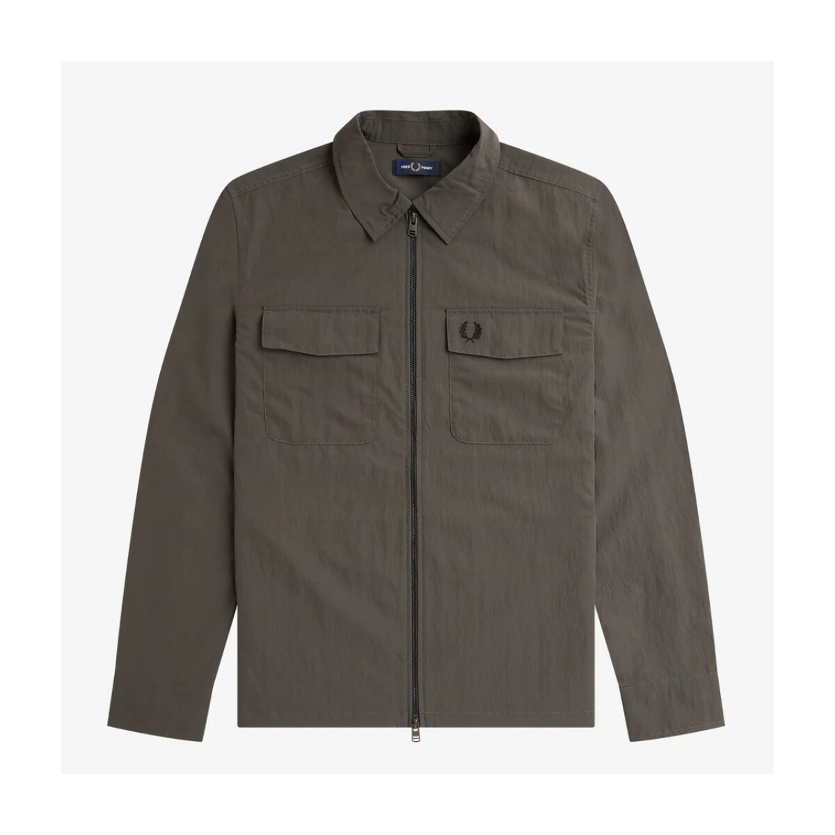 Fred Perry  ZIP OVERSHIRT  Zelená