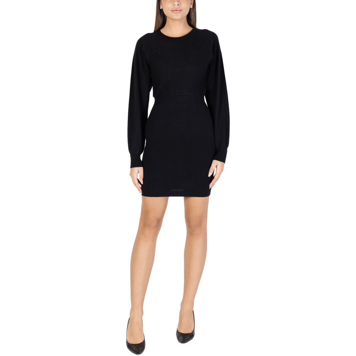 Vero Moda  VMHOLLYKARIS LS O-NECK DRESS GA BOO 10310651  Černá