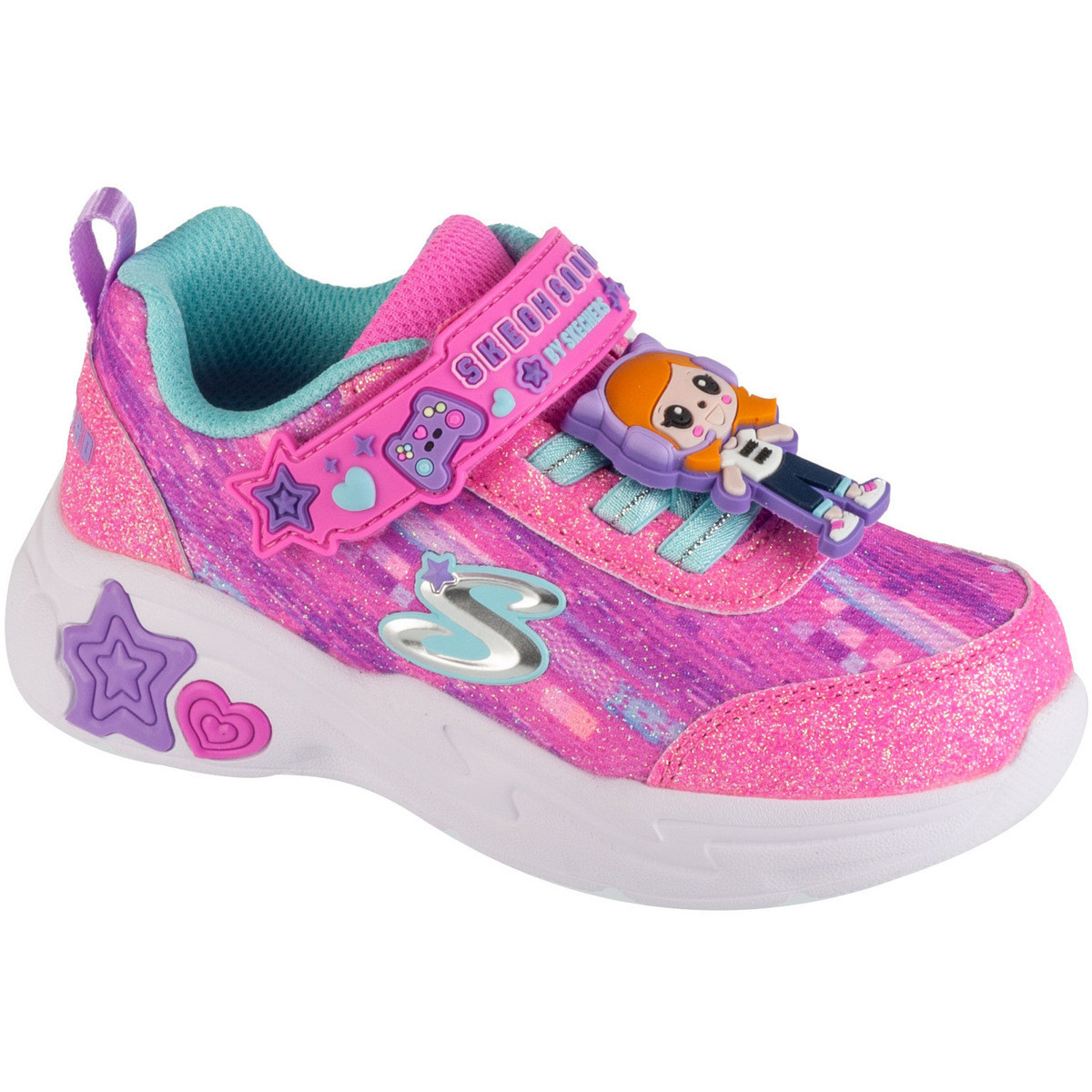 Skechers  Snuggle Sneaks - Skech Squad  Růžová
