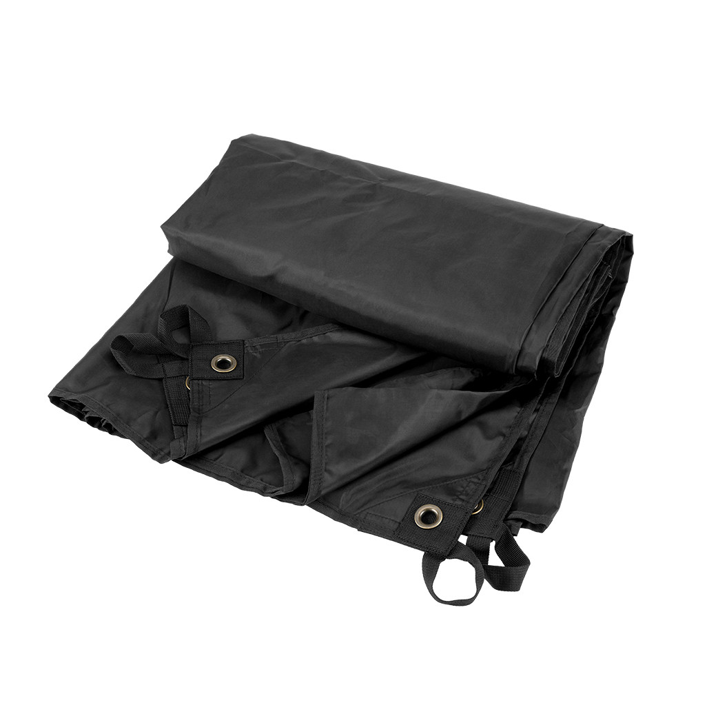 Nepromokavá plachta s oky Brandit Premium Tarp 3x3 m - černá