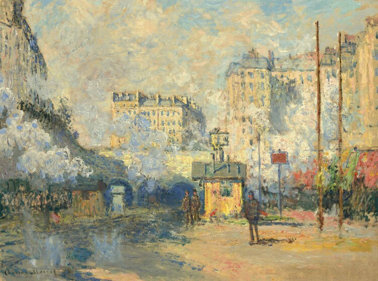 Claude Monet Obrazová reprodukce Gare Saint Lazare (1877), Claude Monet, 40 × 30 cm