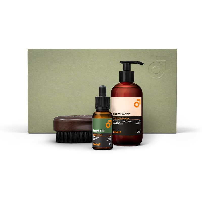 Beviro Bergamia Wood Beard Care Kit dárková sada (na vousy)