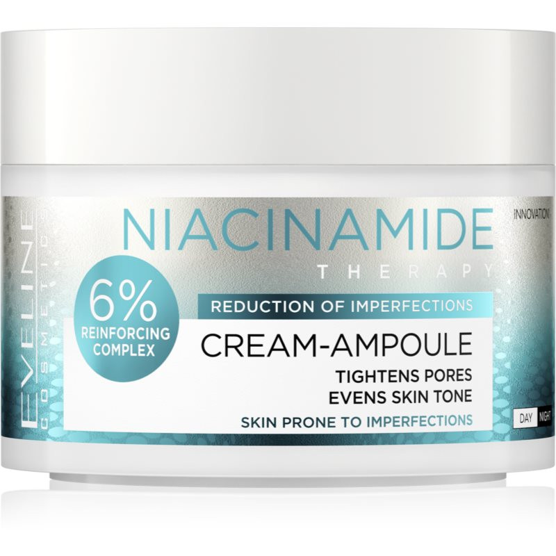 Eveline Cosmetics Cream-Ampoule Niacinamide hydratační krém proti nedokonalostem pleti 50 ml