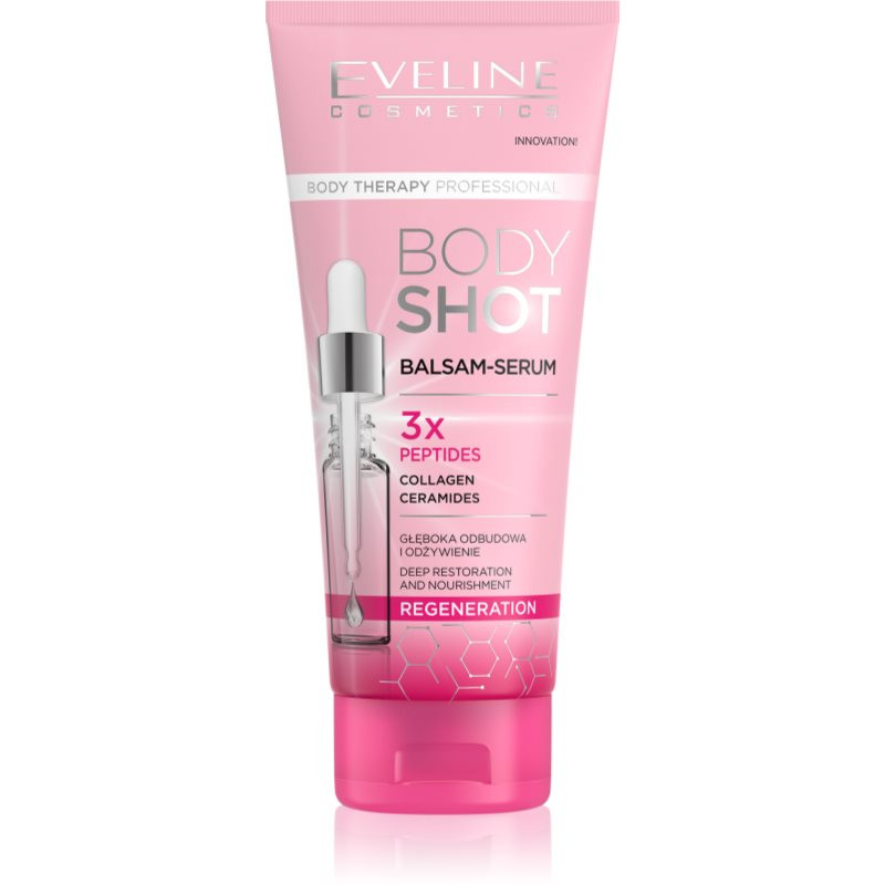 Eveline Cosmetics Body Shot 3x Peptides regenerační balzám pro velmi suchou pokožku 200 ml