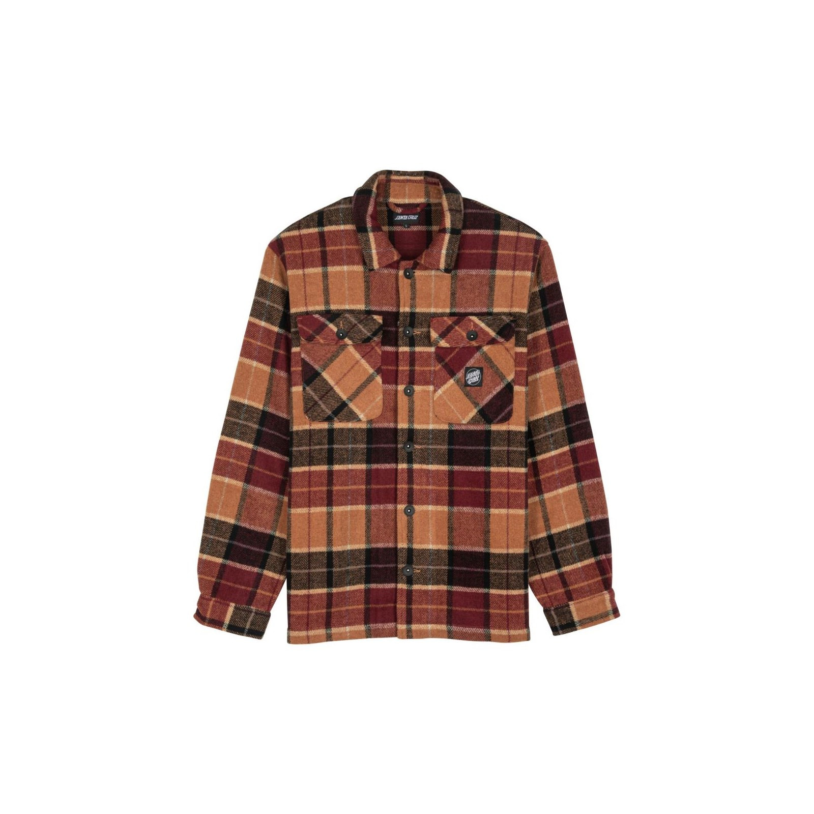 košile SANTA CRUZ - Lodge Burnt Orange Check (BURNT ORANGE CHECK) velikost: L