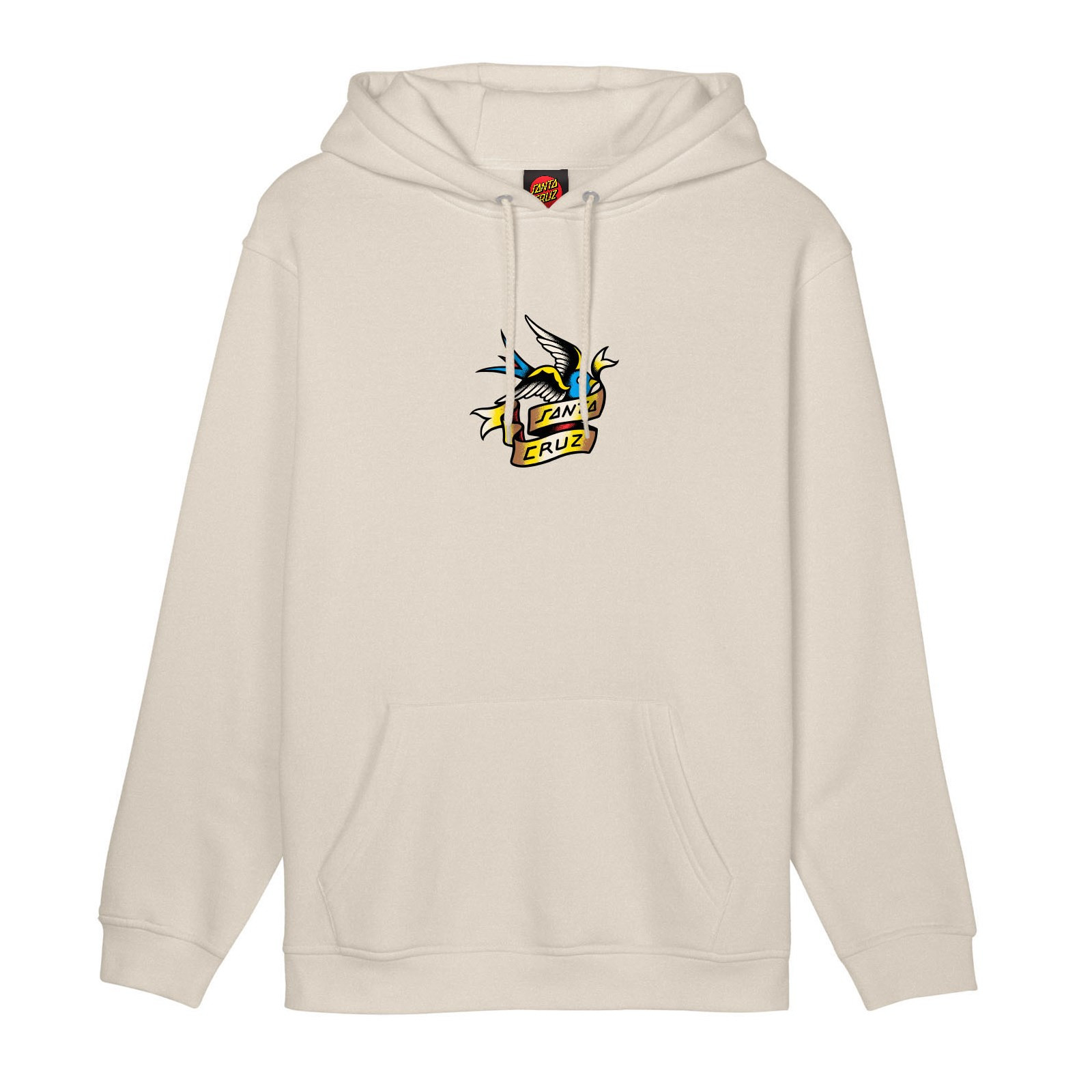 mikina SANTA CRUZ - Sommer Sparrow Front Chalk (CHALK)