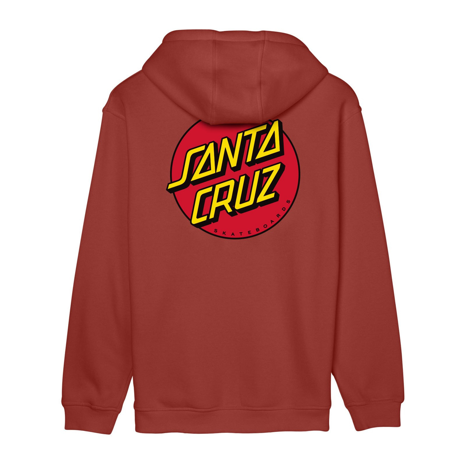 mikina SANTA CRUZ - Classic Dot Chest Dark Rust (DARK RUST)