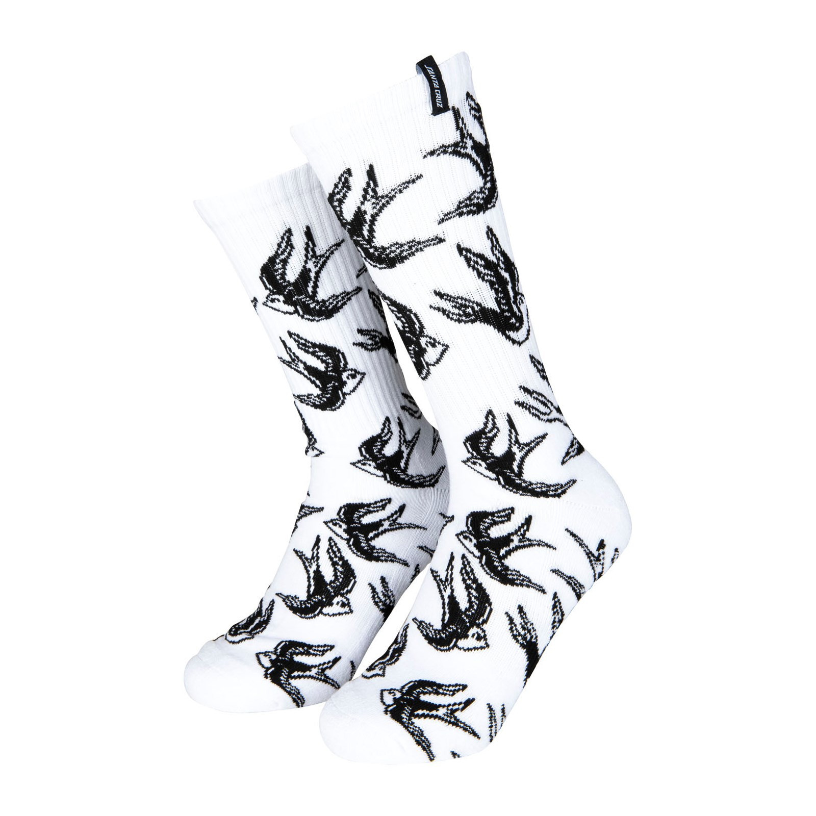 ponožky SANTA CRUZ - Sommer Sparrow (2 Pack) Crystal Blue & White (CRYSTAL BLUE WHITE)