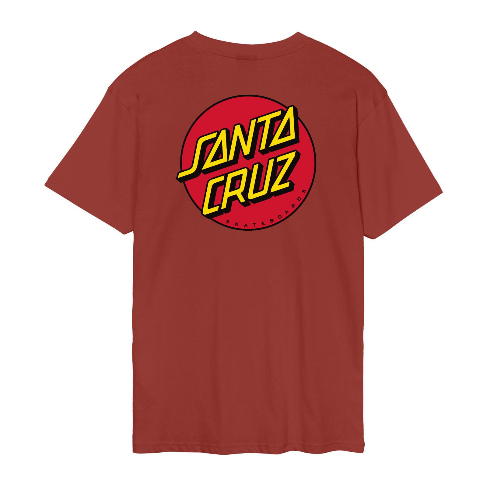 triko SANTA CRUZ - Classic Dot Chest Dark Rust (DARK RUST)