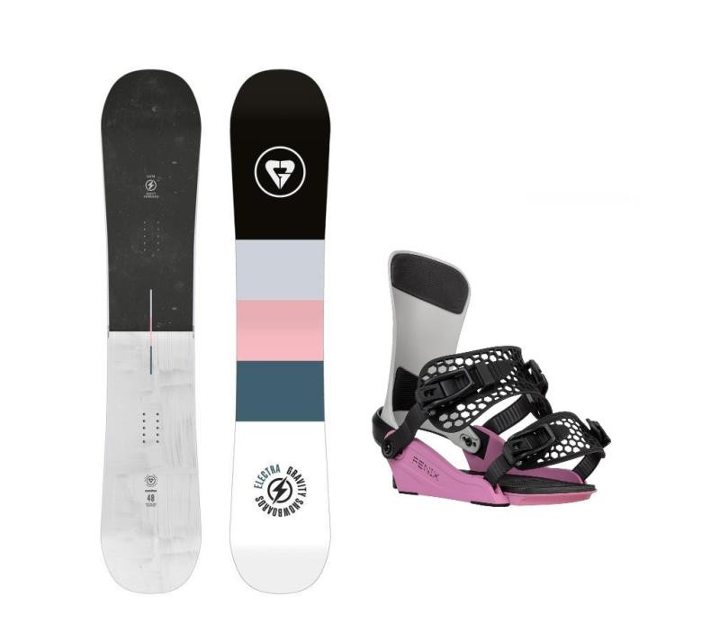 Gravity Electra 24/25 dámský snowboard + Gravity Fenix grey/rose vázání