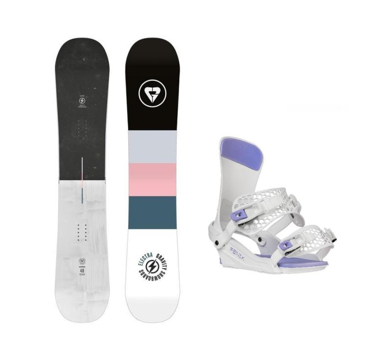 Gravity Electra 24/25 dámský snowboard + Gravity Fenix white/lavender vázání